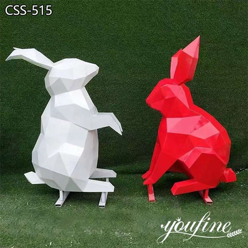 Metal Rabbit Sculpture Modern Space Decor Manufacturer CSS-515 (2)