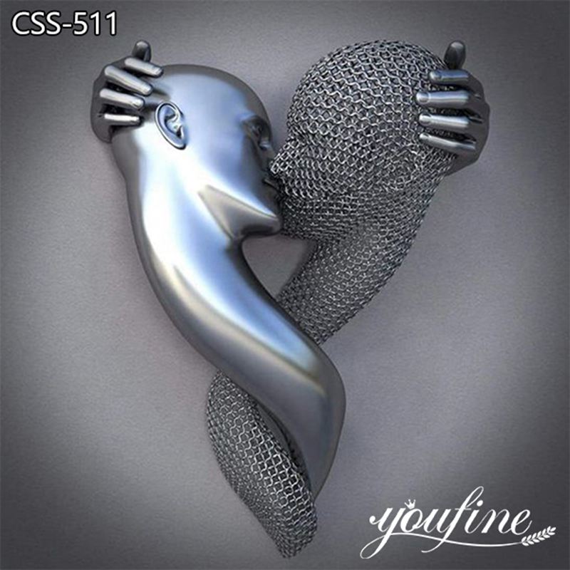 Stainless Steel Wall Sculpture Human Art Design Manufacturer CSS-511