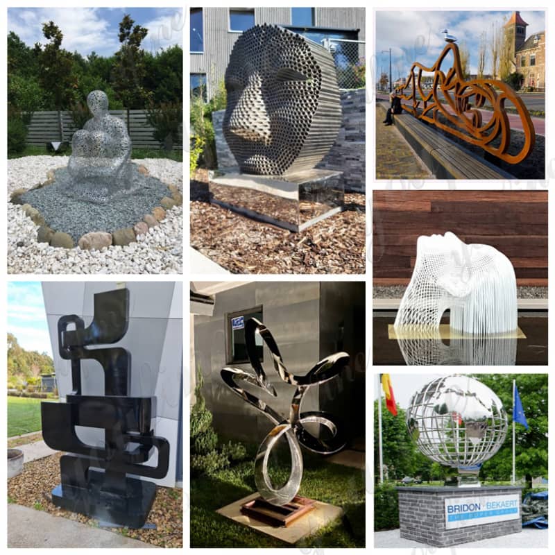 Metal Wire Sculpture Modern Abstract Outdoor Decor Factory Supply CSS-526 - Landmark Sculpture - 4 YouFine good feedback