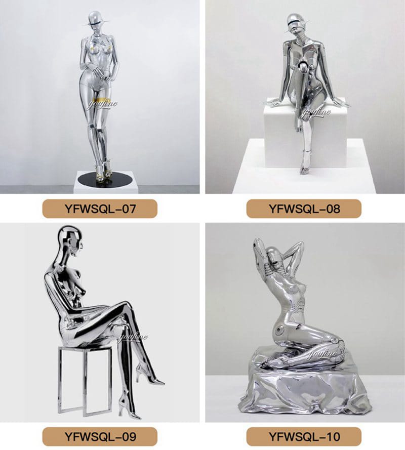 Contemporary Figure Sculpture Outdoor Decor Manufacturer CSS-517 - Garden Metal Sculpture - 3