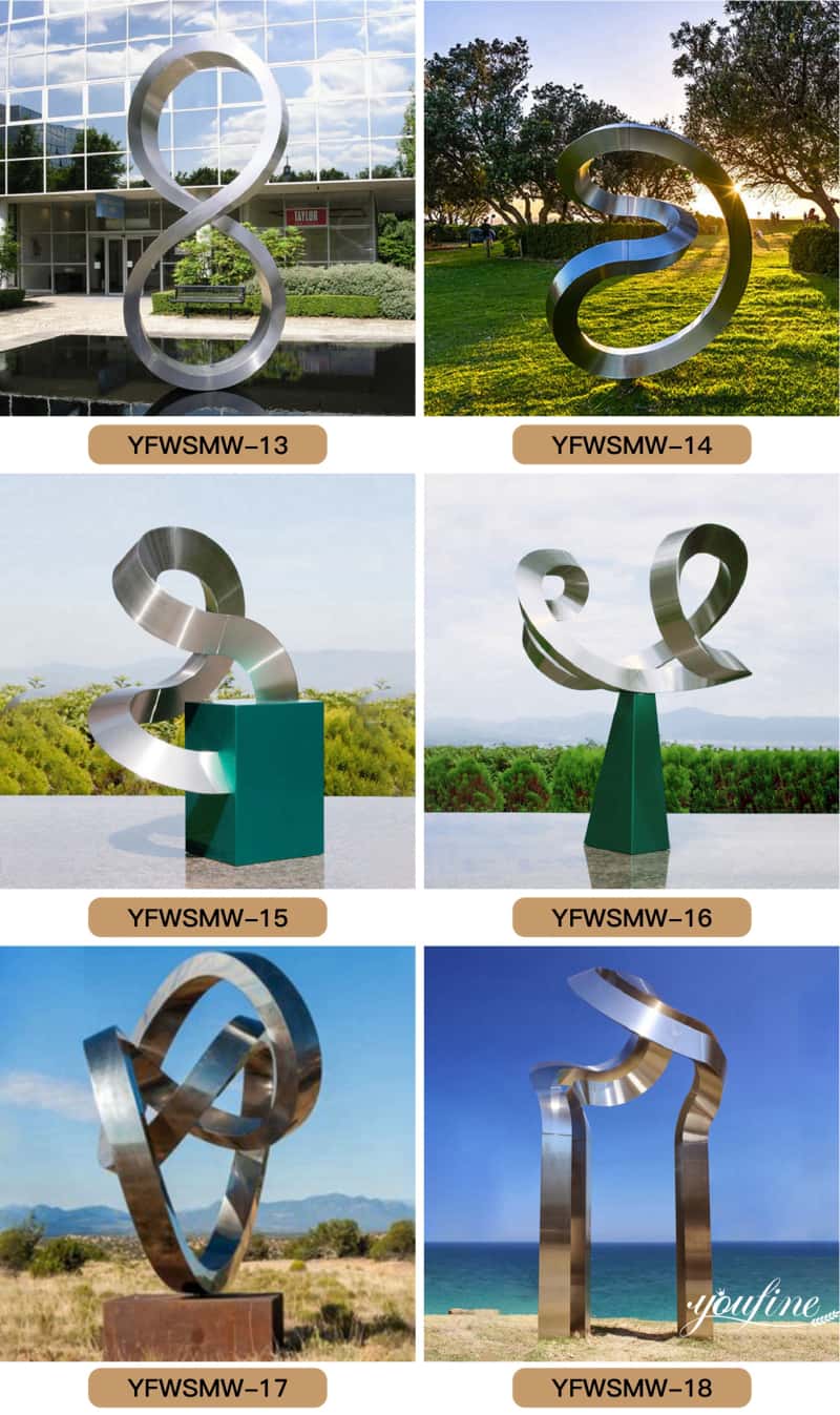 Metal Ring Sculpture Outdoor Modern Decor for Sale CSS-509 - Garden Metal Sculpture - 3