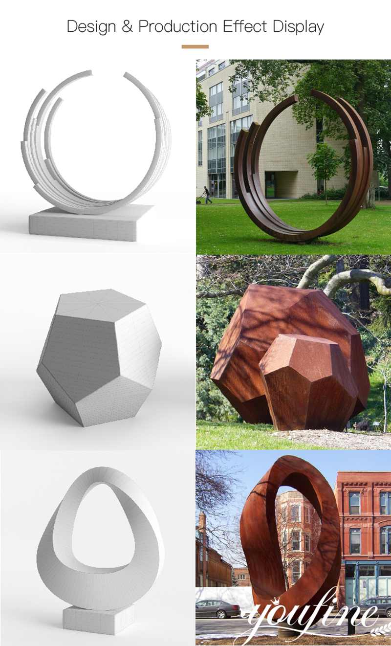 Large garden metal sculptures Garden Art Decor for Sale CSS-470 - Metal Abstract Sculpture - 3
