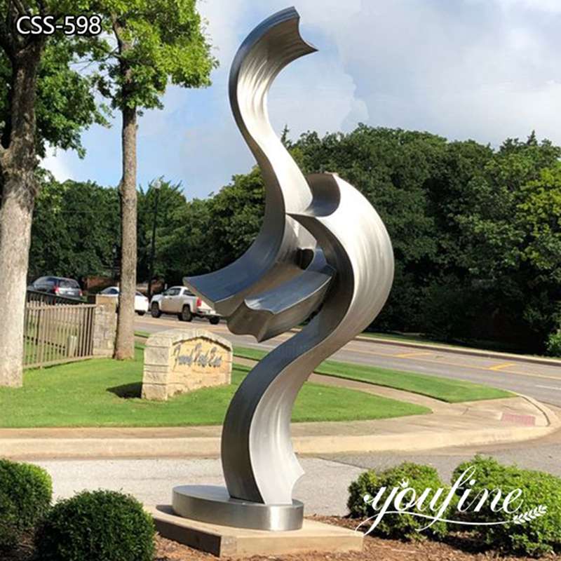 Contemporary Abstract Sculpture Stainless Steel Art Factory Supply CSS-598 - Garden Metal Sculpture - 2