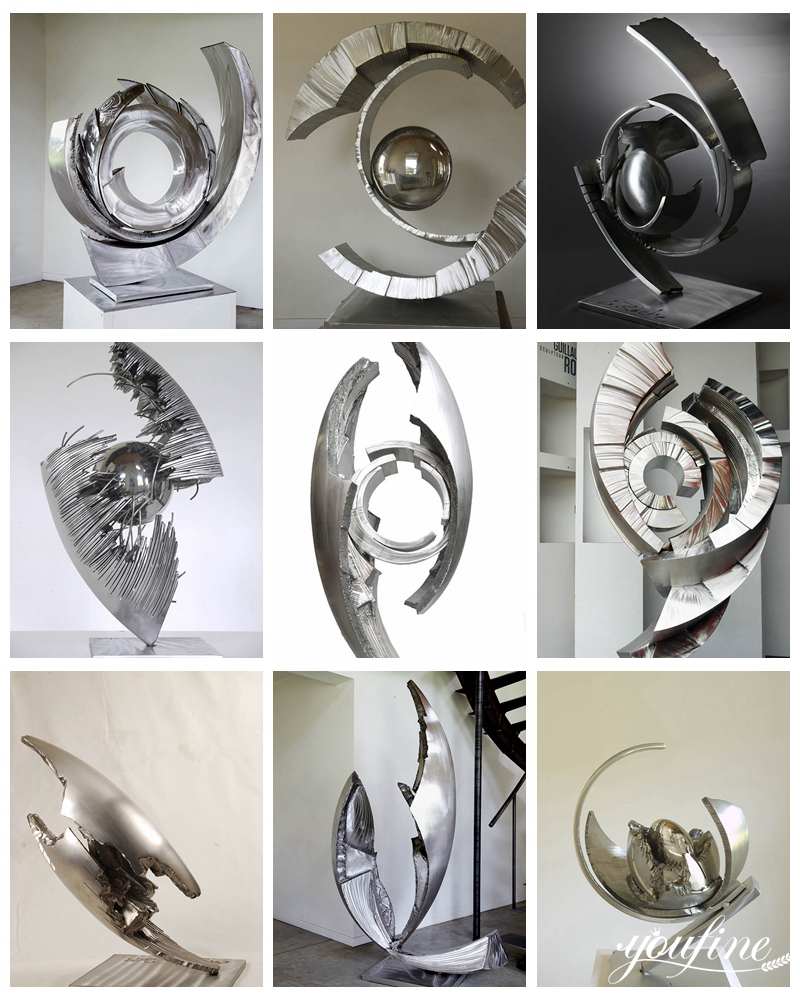 Modern Metal Sculpture Guillaume Roche Exclos Art Decor Factory Supply CSS-556 - Garden Metal Sculpture - 5