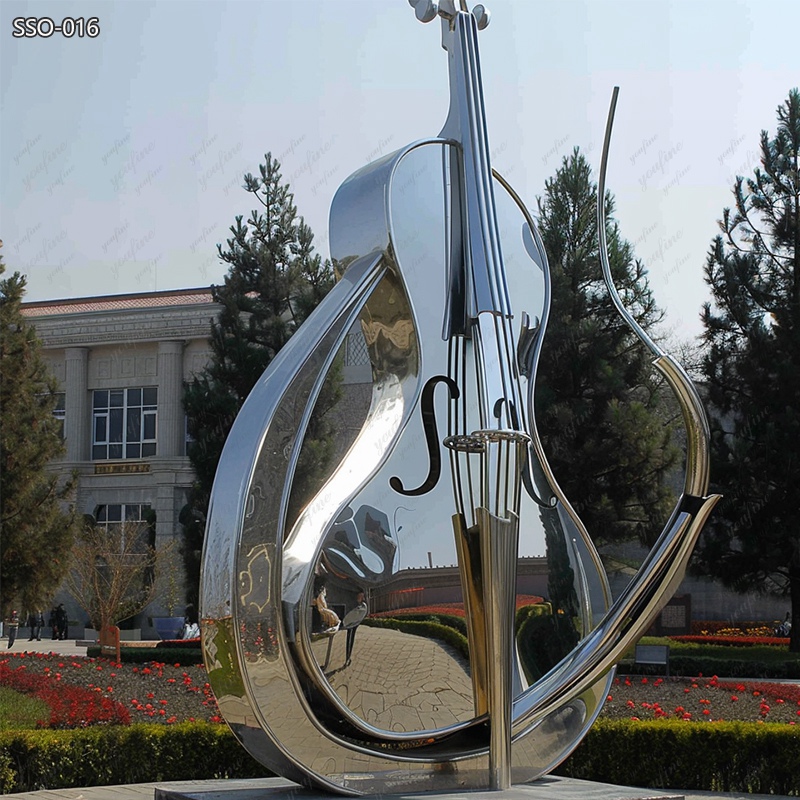 Large Metal Cello Sculptures Bar Garden Decor for Sale CSS-473