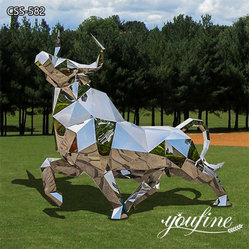 abstract bull sculpture-YouFine Sculpture