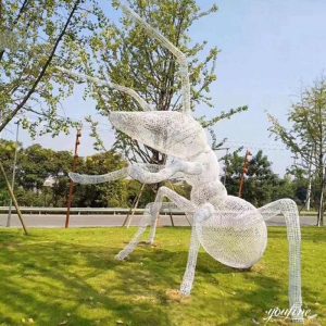 Giant Hollow Stainless Steel Ant Sculpture Garden Decor for Sale CSS-563
