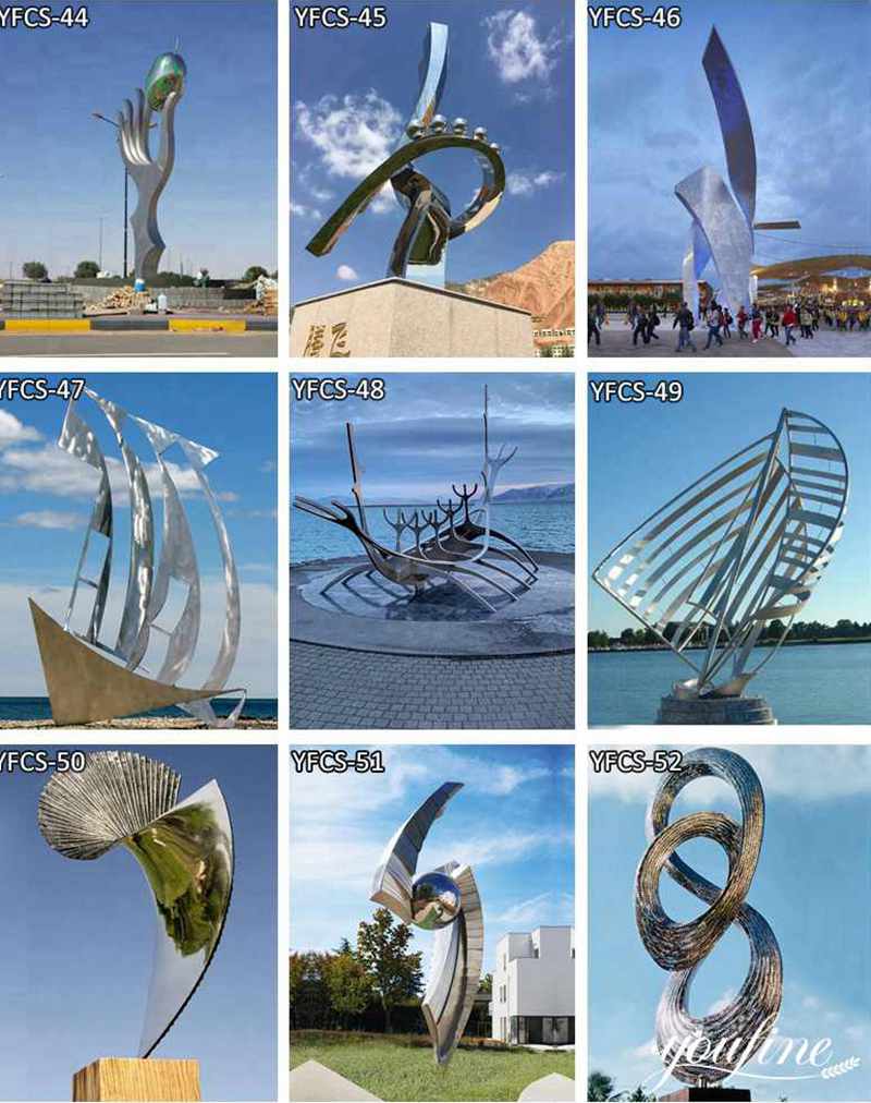 Metal Sun Voyager Sculpture Custom Popular Decor for Sale CSS-504 - Metal Abstract Sculpture - 4