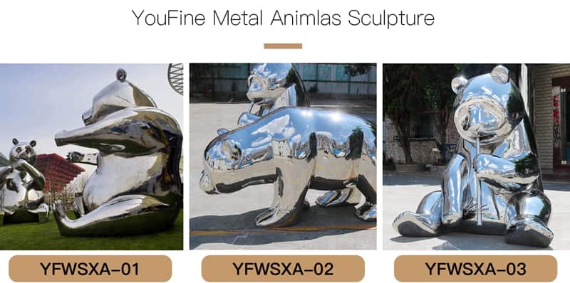 metal sculptures for gardens