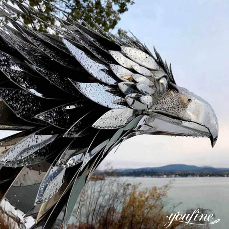 Large Outdoor Metal Art Eagle Sculpture Urban Landscape Decor for Sale CSS-559 - Metal Animal Sculpture - 3