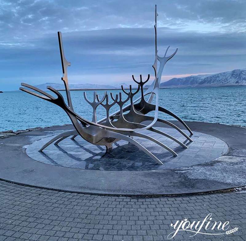 Metal Sun Voyager Sculpture Custom Popular Decor for Sale CSS-504 - Metal Abstract Sculpture - 1