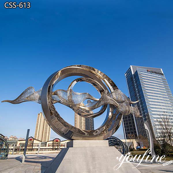 Large Modern Outdoor Sculpture Metal Art Manufacturer CSS-613