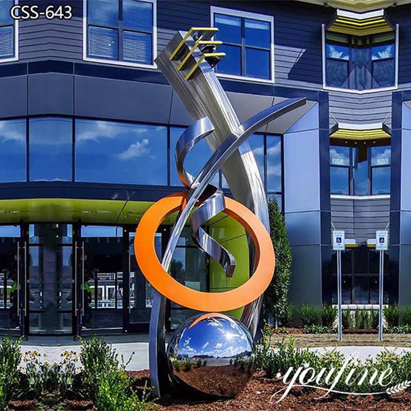 Large Modern Sculpture Metal Abstract Garden Art Factory Supply CSS-643