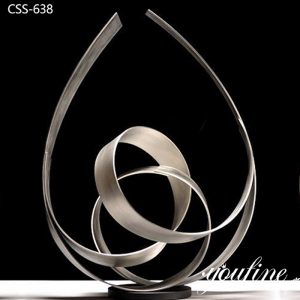 Modern Abstract Metal Sculpture Art Outdoor Decor for Sale CSS-638