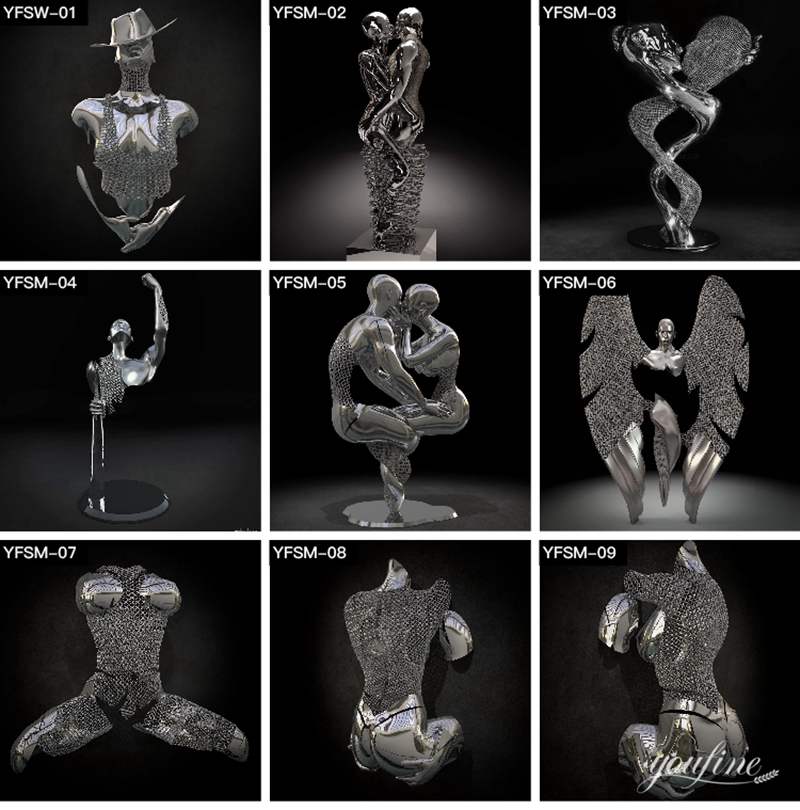 abstract metal art sculptures-YouFine Sculpture (2)