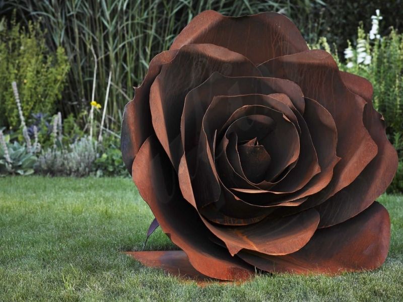 Acier Corten Sculpture Flower Outdoor Art Lawn Decor Factory Supply CSS-622 - Abstract Corten Sculpture - 1