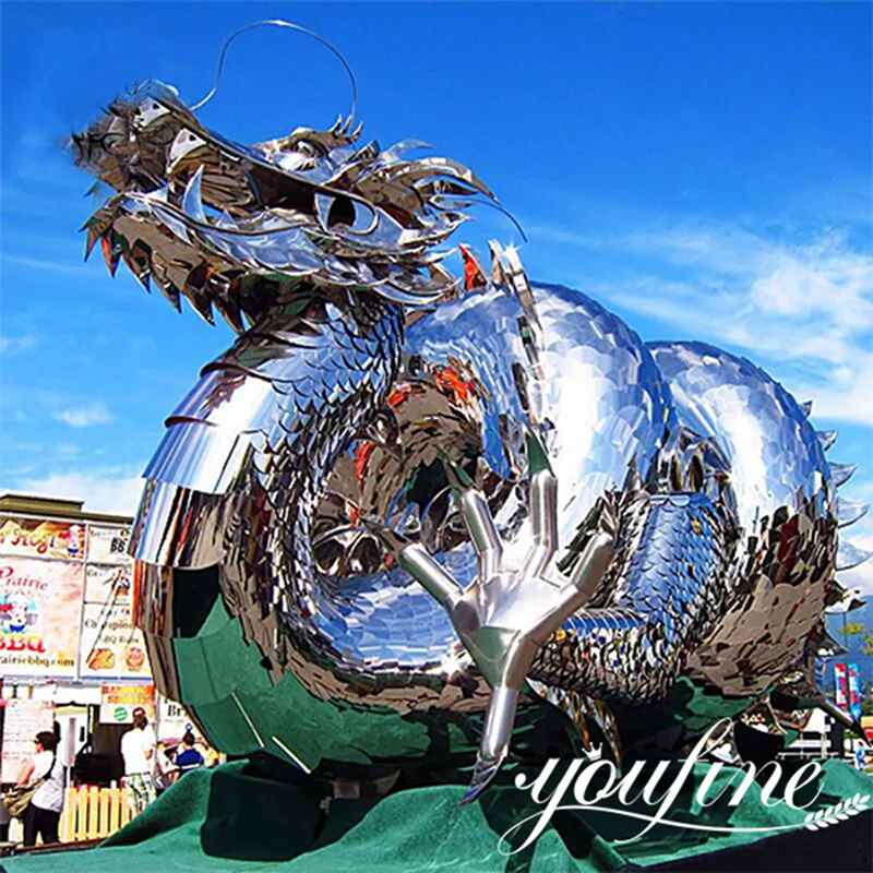 Large Chinese Metal Dragon Sculpture garden Art CSS-647 - Metal Animal Sculpture - 2