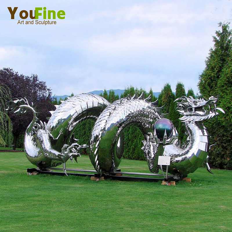 Large Chinese Metal Dragon Sculpture garden Art CSS-647 - Metal Animal Sculpture - 1