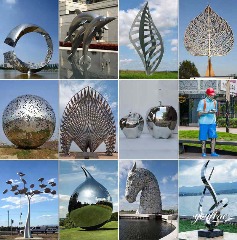 metal modern sculpture-YouFine Sculpture (1)