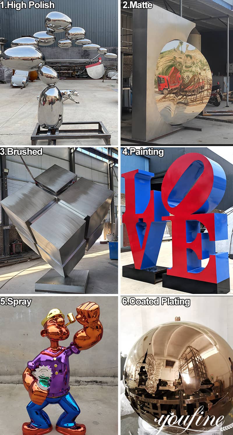 modern stainless sculpture- YouFine Sculpture (1)