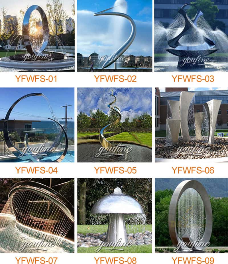 Metal water fountain - YouFine Sculpture