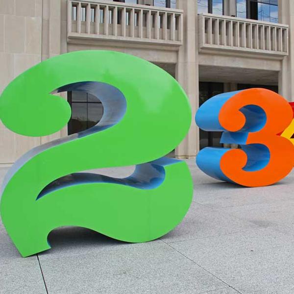 Painted Metal Sculpture 2