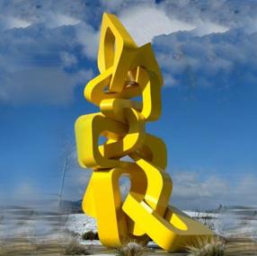 Painted Metal Sculpture 5