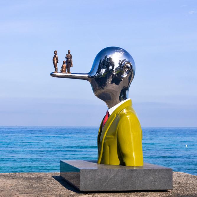 Painted Metal Sculpture 6