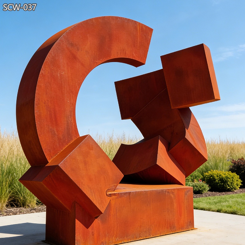 Rusty Art Modern Sculpture from Factory Direct Supply - Garden Metal Sculpture - 2