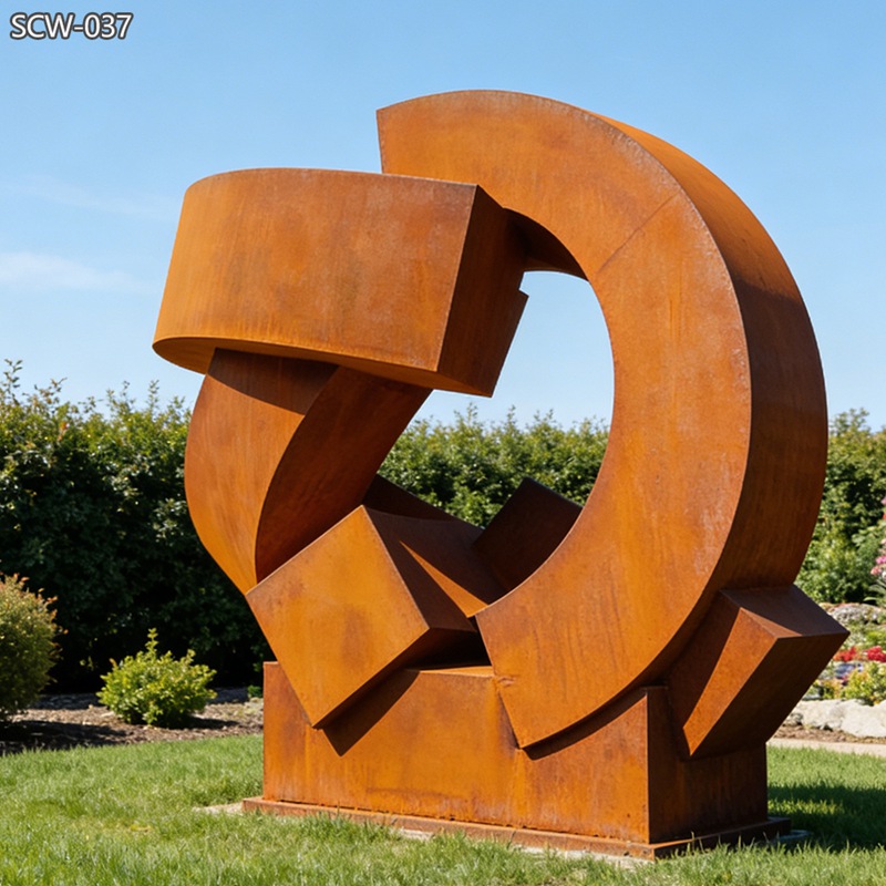 Rusty Art Modern Sculpture from Factory Direct Supply