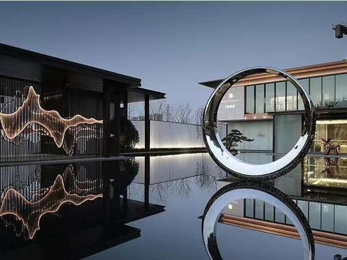 Stainless steel sculpture ring