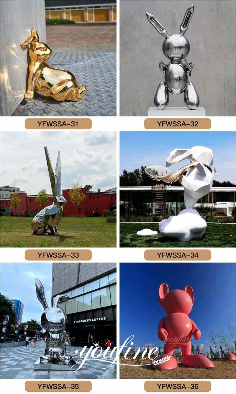 Large Outdoor Metal Art Tom Claassen Rabbit Sculpture  Supplier CSS-648 - Metal Animal Sculpture - 3
