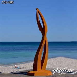 Outdoor Abstract Corten Steel Garden Sculptures Suppliers CSS-680