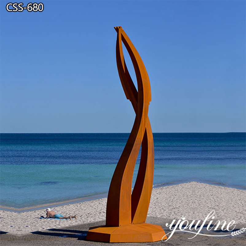 corten steel garden sculpture-YouFine Sculpture (2)