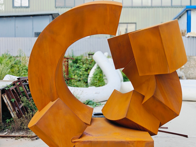 Rusty Art Modern Sculpture from Factory Direct Supply - Garden Metal Sculpture - 5