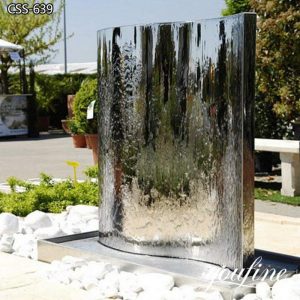 Abstract Stainless Steel Artwork Garden Fountain Sculpture CSS-639