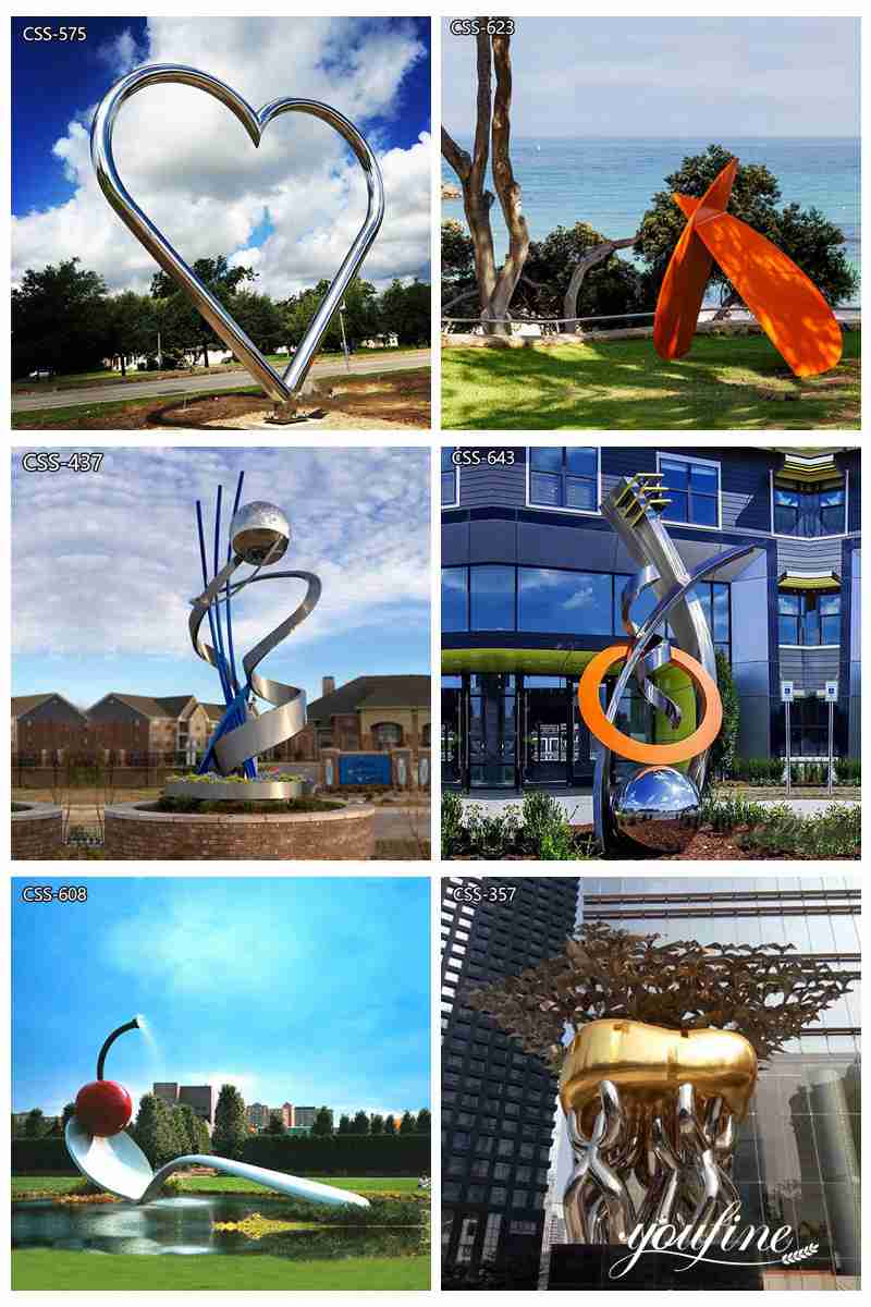 large modern outdoor sculpture - YouFine Sculpture (1)