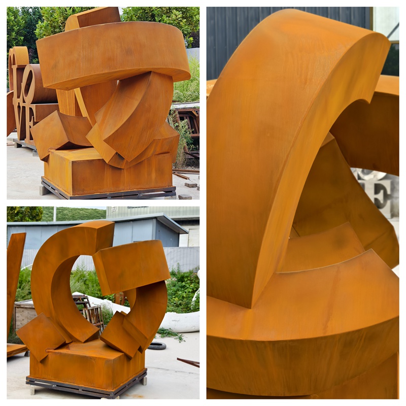 Rusty Art Modern Sculpture from Factory Direct Supply - Garden Metal Sculpture - 4