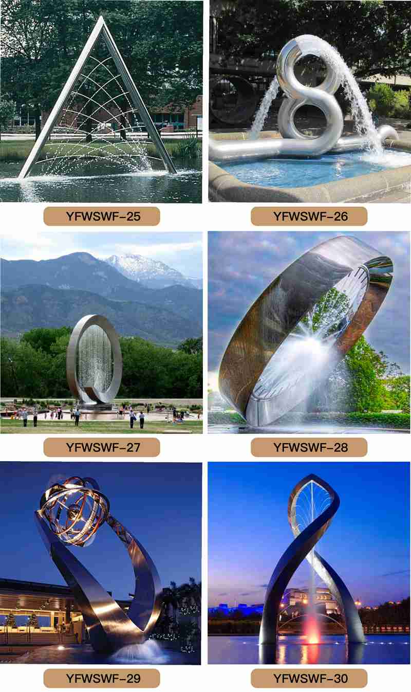 stainless steel fountain - YouFine Sculpture
