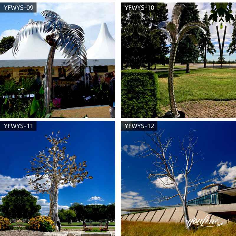 Large Outdoor Metal Tree Sculpture Park Decor Wholesale CSS-529 - Application Place/Placement - 3
