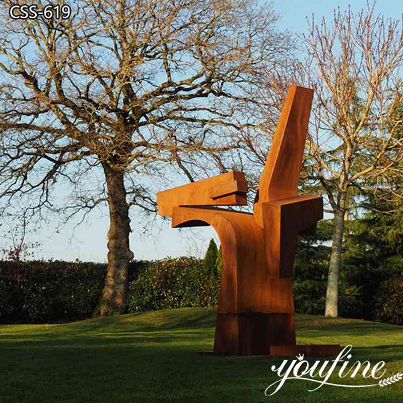 Corten Steel Garden Sculpture Modern Art Design for Sale CSS-619 (1)