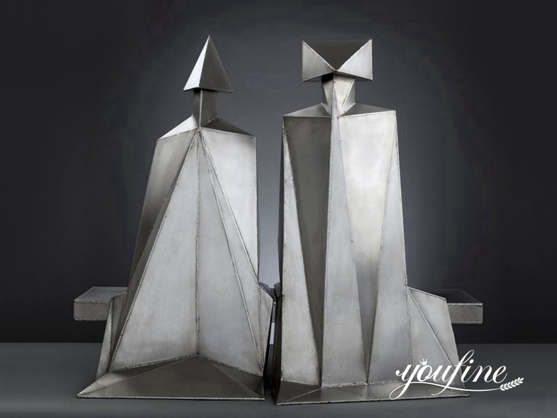 Lynn Chadwick Sculpture Modern Stainless Steel Art for Sale CSS-696 - Center Square - 3