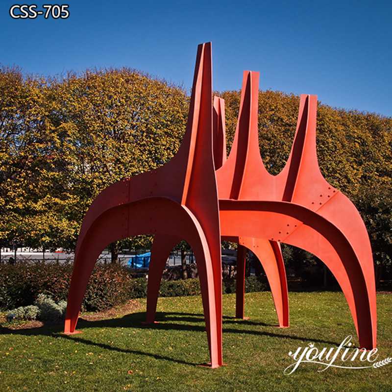 Modern Art Alexander Calder Sculpture for Sale CSS-705 - Garden Metal Sculpture - 3