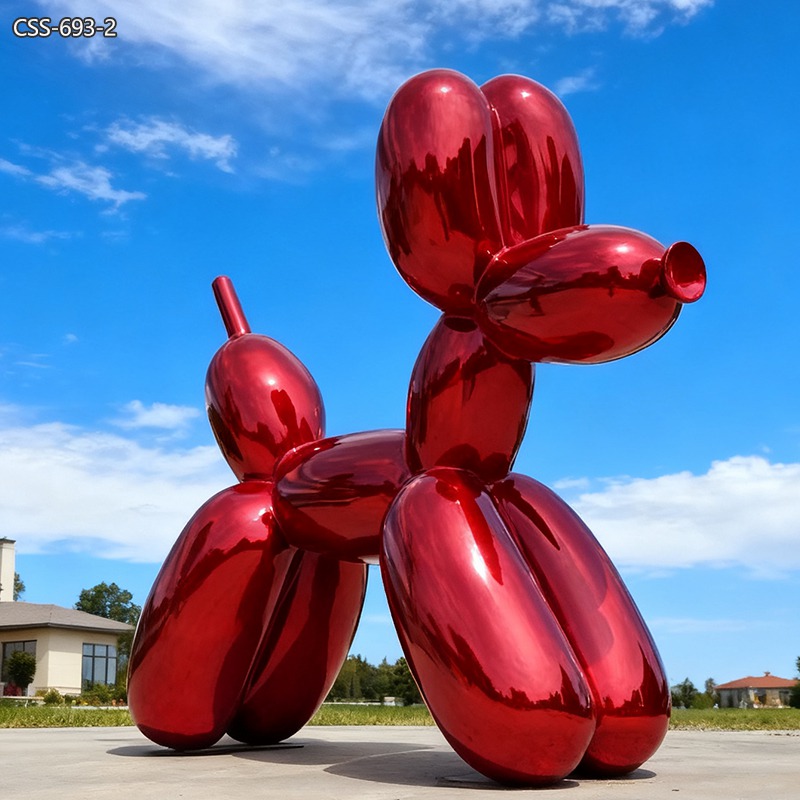 Modern Metal Red Balloon Dog Sculpture for Sale CSS-693 - Balloon Sculpture - 3