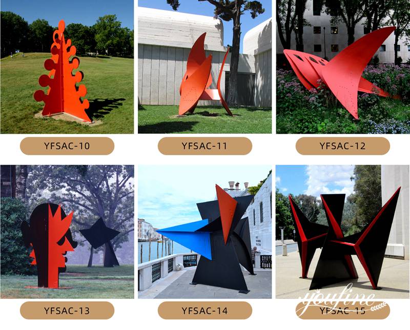 Modern Art Alexander Calder Sculpture for Sale CSS-705 - Garden Metal Sculpture - 4