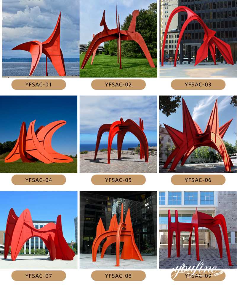 Modern Art Alexander Calder Sculpture for Sale CSS-705 - Garden Metal Sculpture - 5
