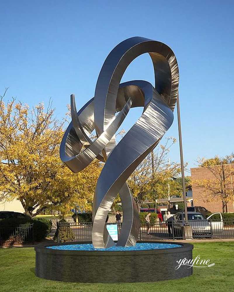 Large Abstract Metal Art Sculptures Outdoor Landscape Decor for Sale CSS-672 - Application Place/Placement - 1