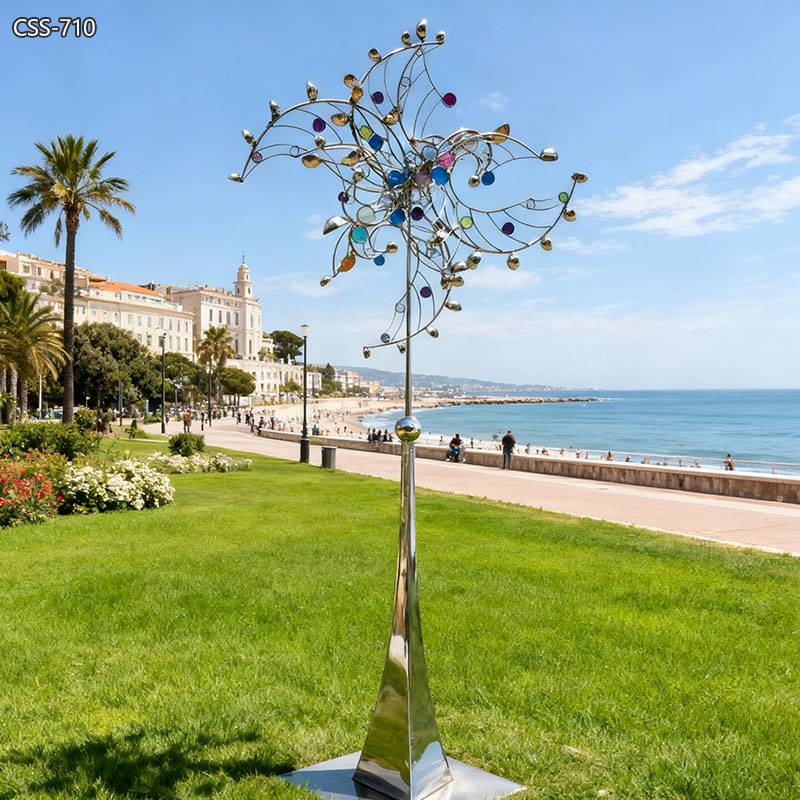 Stainless Steel Outdoor Kinetic Sculptures for Sale CSS-710