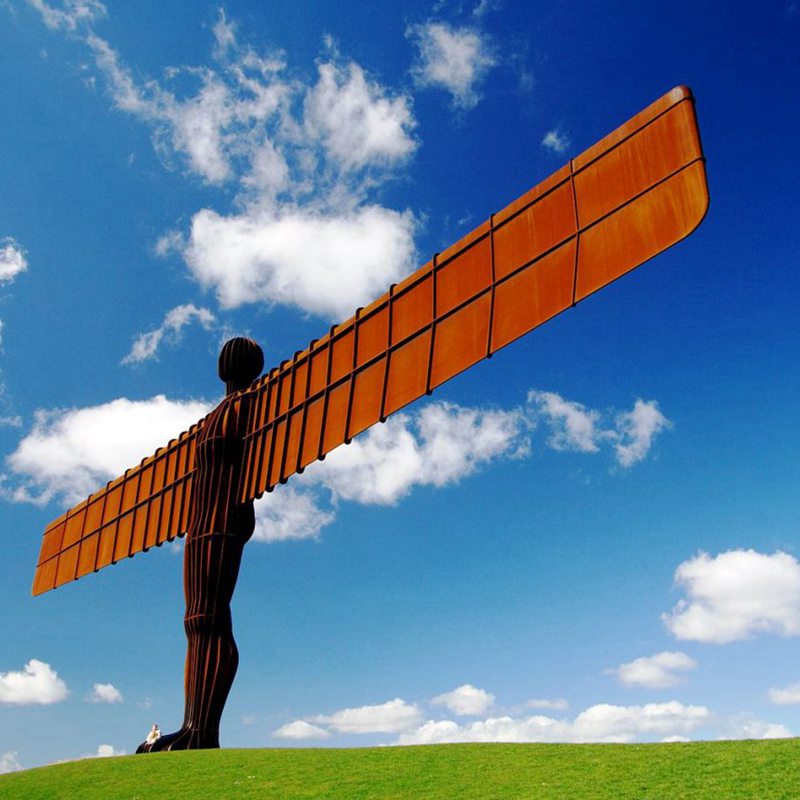 corten steel Angel of the North sculpture