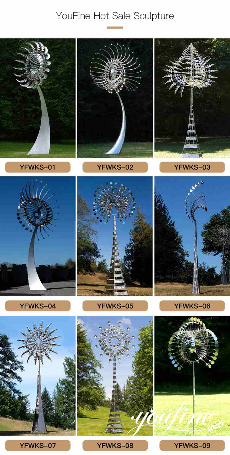 Outdoor Metal Wind Sculptures Kinetic Art Factory Supplier CSS-710 - Kinetic Wind Sculpture - 4